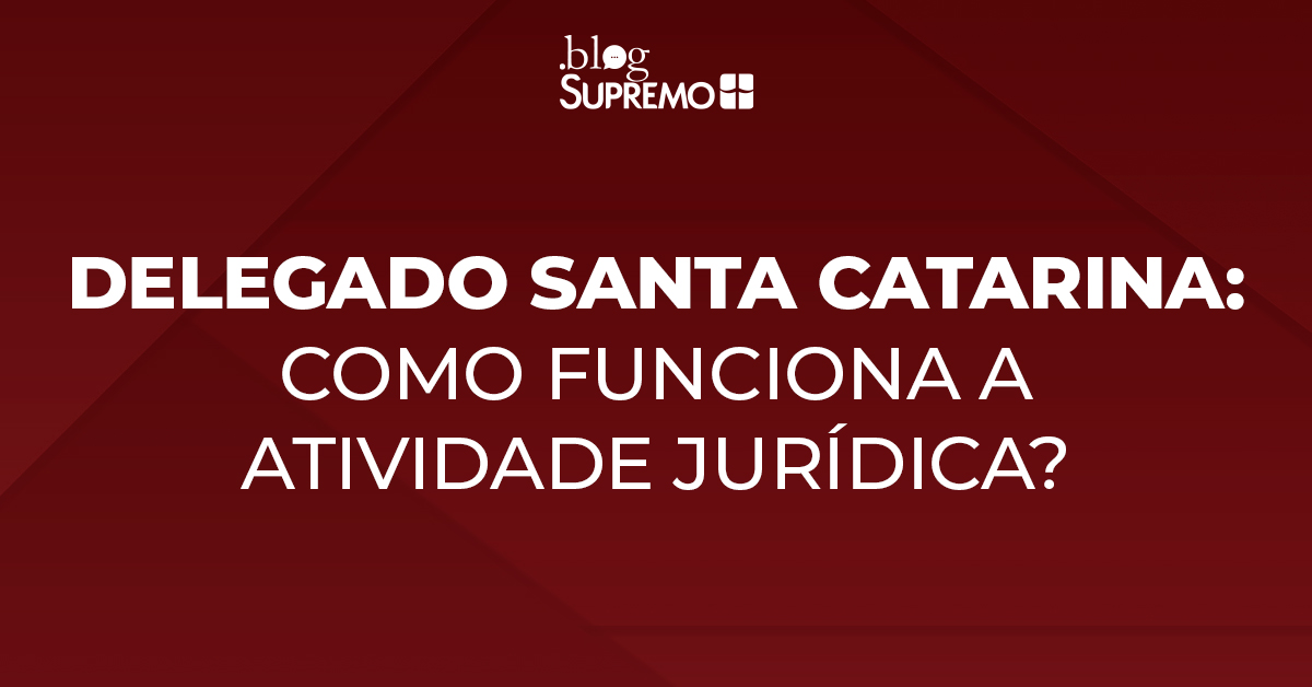 Delegado Santa Catarina: como funciona a atividade jurídica?